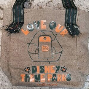 Disney Eco Tote with Orange and Green Accents